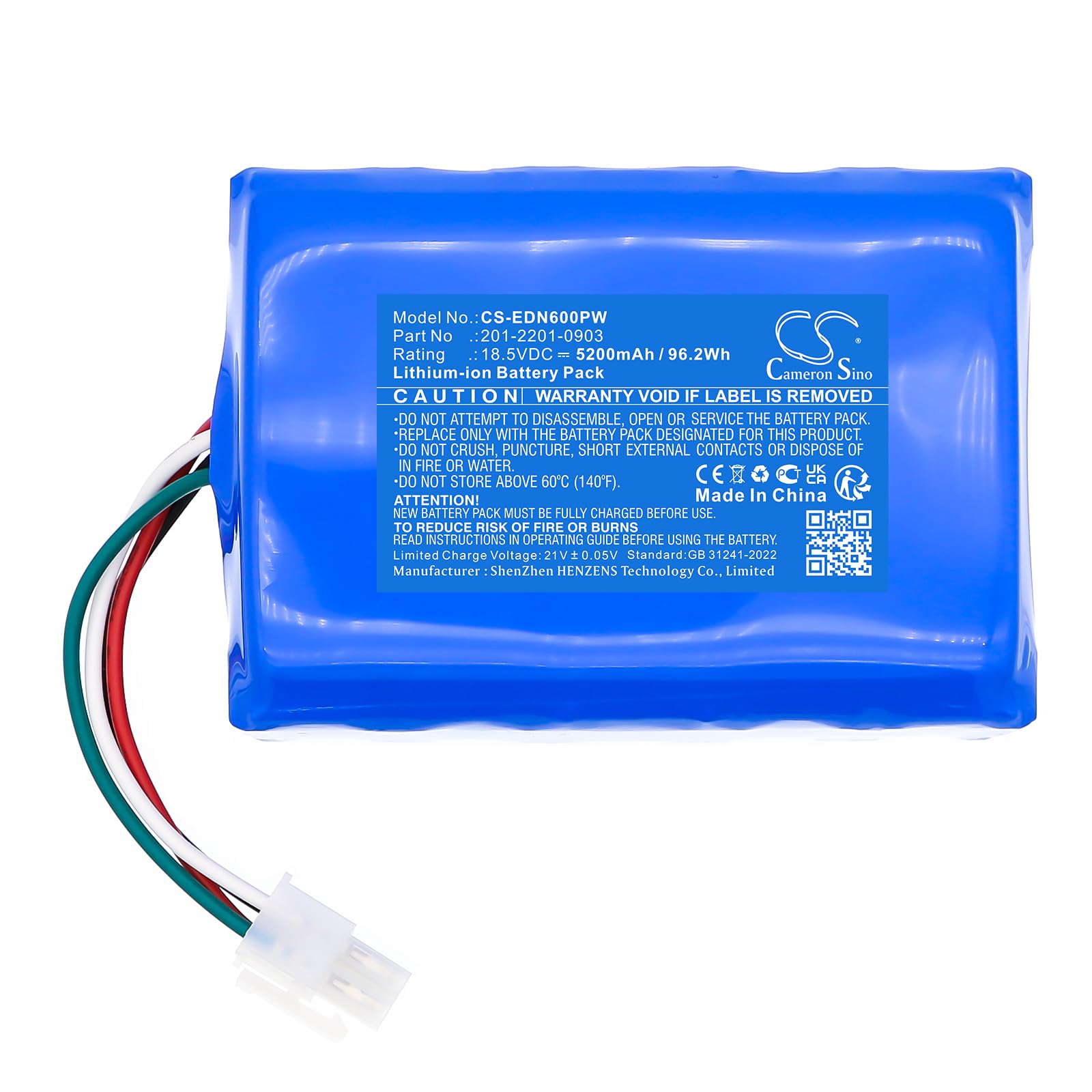 TECHTEK Batteria 5200mAh compatibile con [Ecovacs] BAIZE, G1-800, G1-800G, GOAT G1, GOAT G1 1600, Goat G1-800G, Goat G1-800W, GX, O1200 RTK, O800 RTK, GX-600, MPB11, MPB12 sostituisce 201-2201-0903