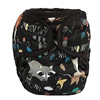 Vista 28 de Pañal para bebé, talla única, 8 libras a 36 libras (búho conejo zorro)