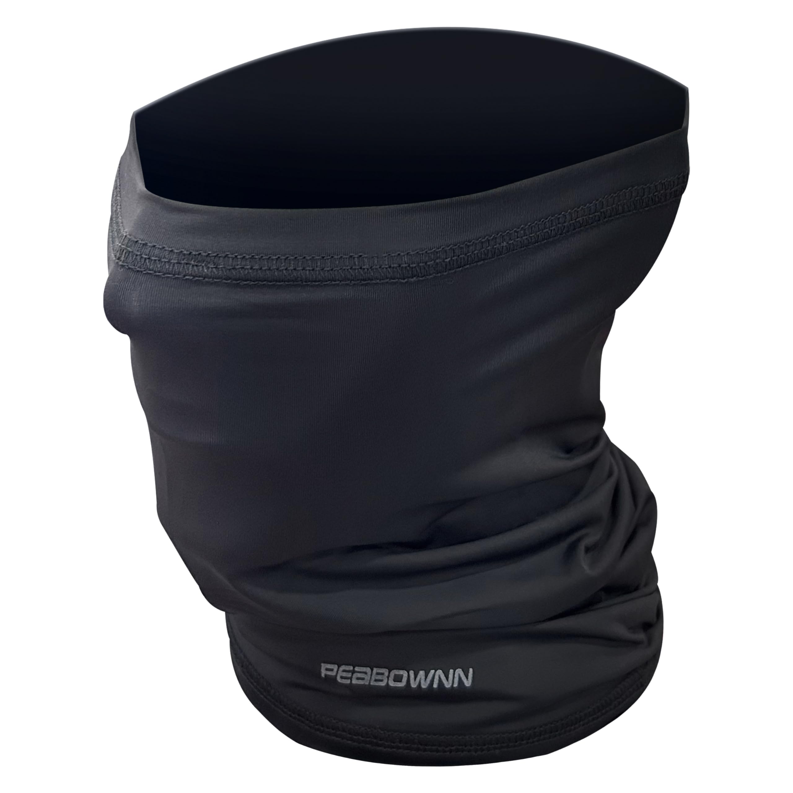 Neck Gaiter Summer Cool Down -5? Cooling Bandanas Headwear Black Face Mask Bandanas Skiing Cycling Running Peabownn Black