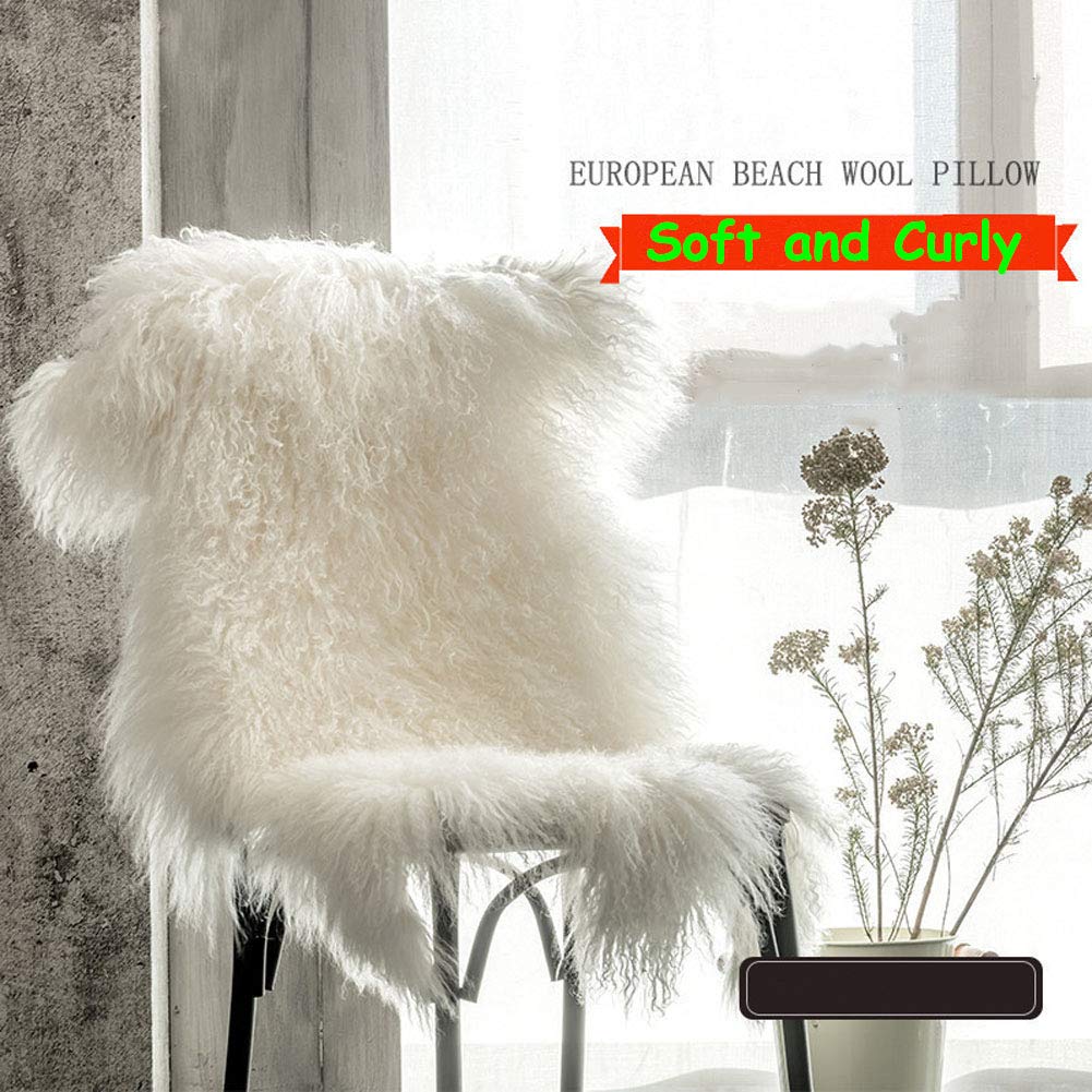 Genuine Tibetan Mongolian Sheepskin Area Rugs Long Wool Frizzy Hair Hide - View #7