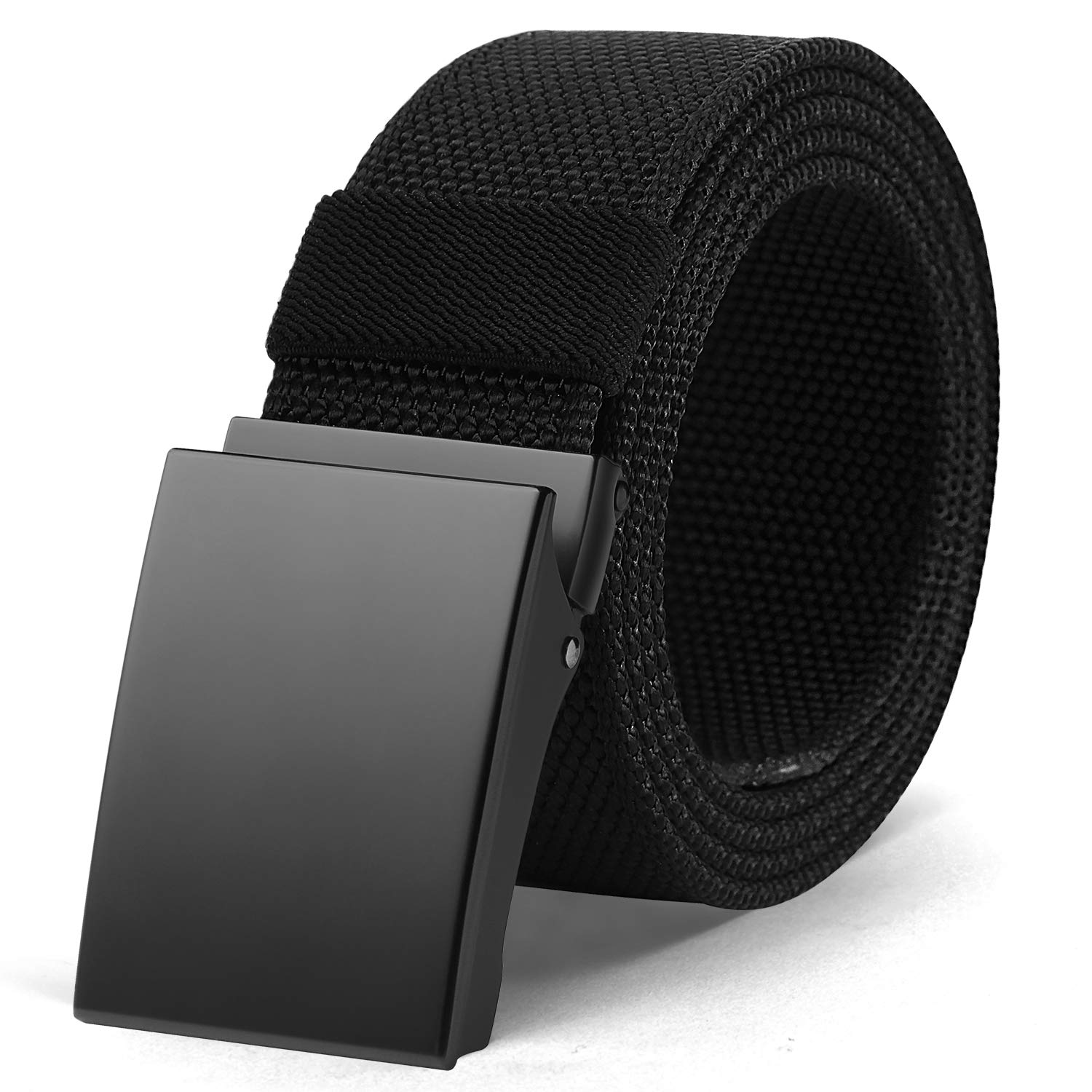 BESTKEE Web Belt for Men, Nylon Military Tactical Duty Belt Fully Adjustable Casual EDC Belt with Automatic Metal Buckle