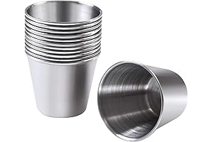 12 Pieces Stainless Steel Shot Cups: Unbreakable, Exquisite, and Practical
