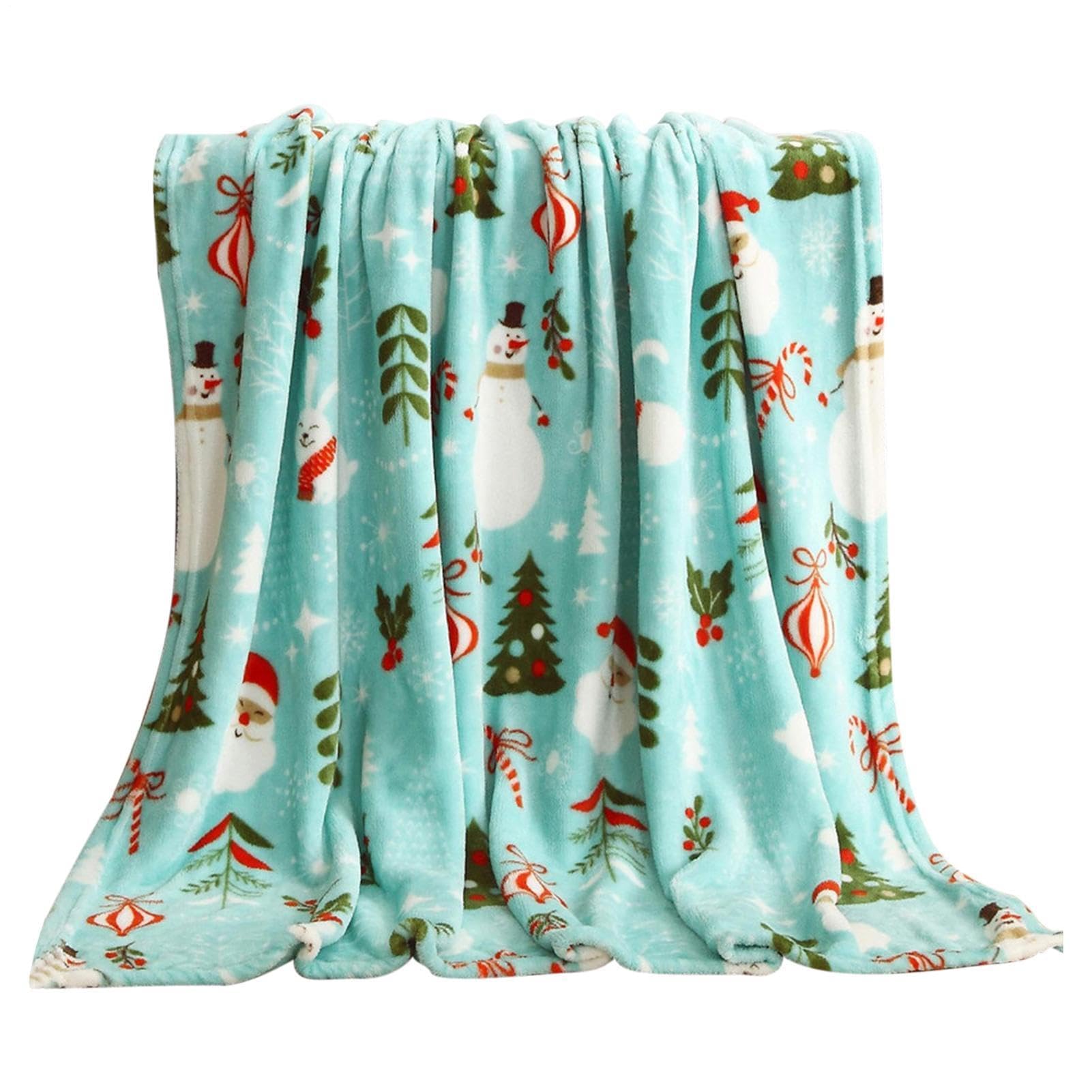 Muiltvoe Christmas Throw Blanket – Multisize Flannel, Festival Warm, Holiday Winter Flannel | Perfectly For Soft Comfort Blankets