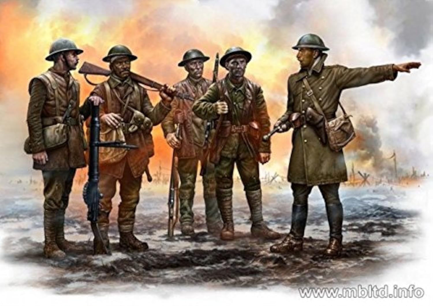 Master Box !!!New!!! British Infantry, SOMME Battle Period, 1916 1/35 35146