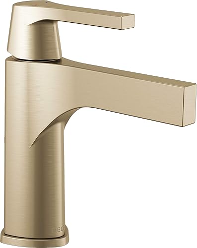 Miniatura 7 de Delta Faucet Zura - Grifo de baño de un solo orificio de níquel cepillado, grifo de baño de una sola manija, tecnología de sello de diamante,