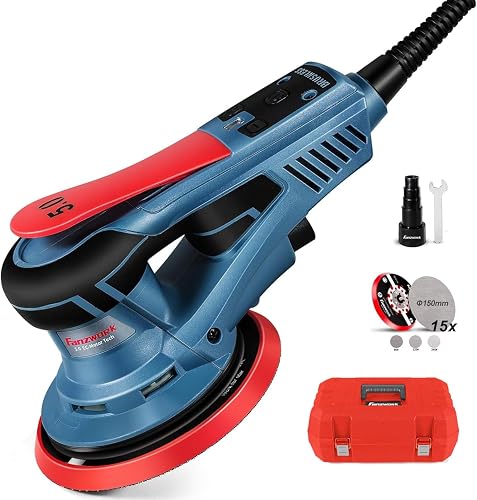 FANZWORK Ponceuse Excentrique 150 mm, Ponceuse Orbitale a… - 1