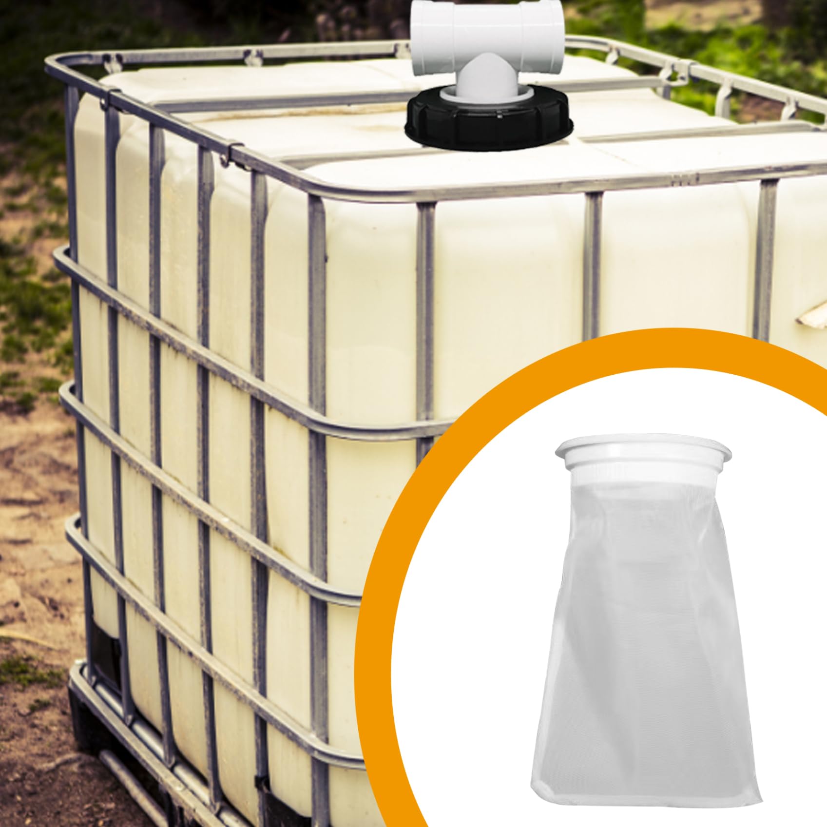 IBC Tank Filter 3er Set - Nylon, Waschbar, Für Regenwasser