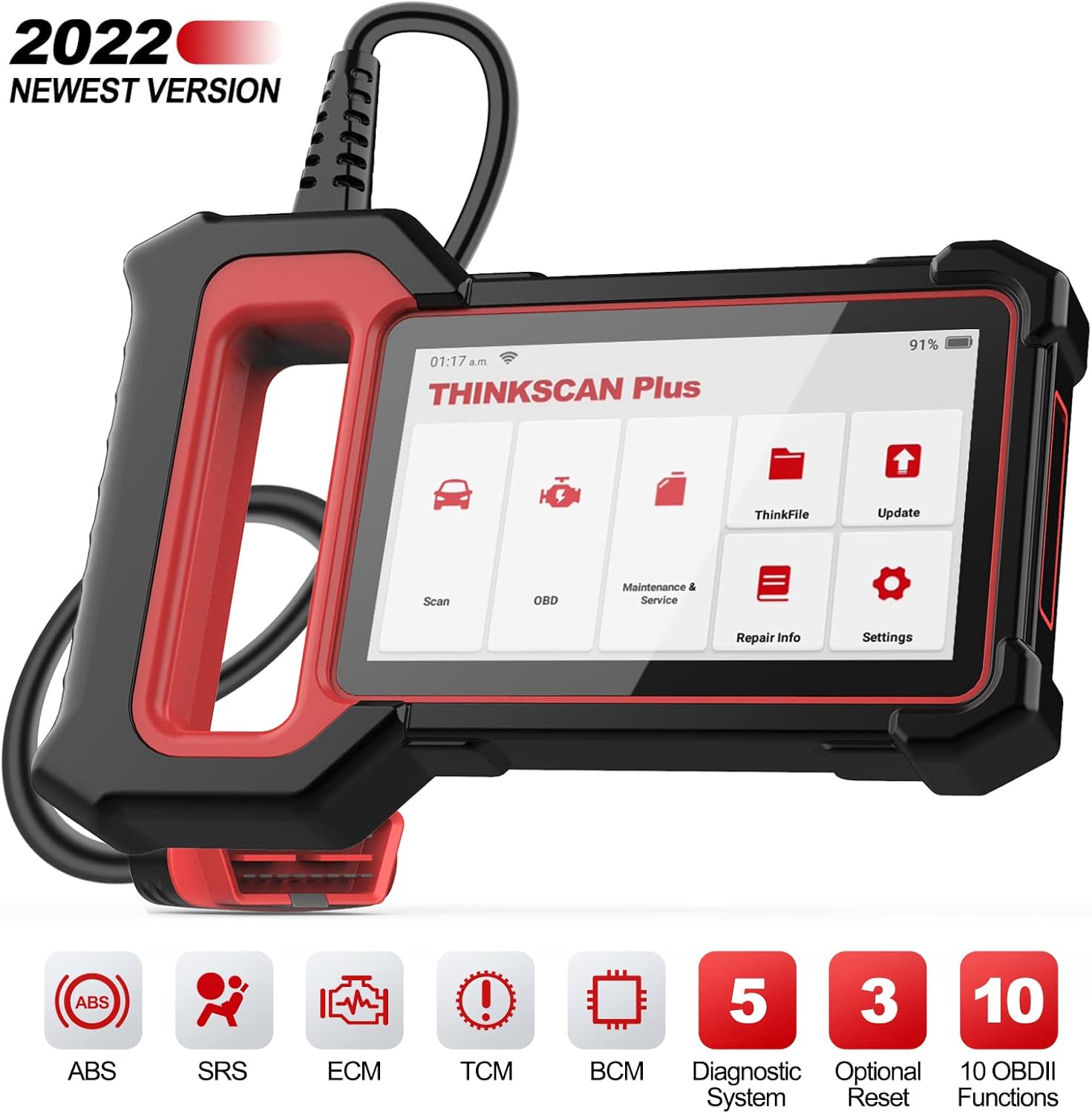 THINKCAR OBD2 Scanner THINKSCAN Plus S4 Scan Tool, Code Reader
