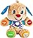 Fisher-Price Lernspaß-Hündchen mit drei Stufen | sprechendes Kuscheltier mit Musik als Kinderspielzeug und Baby...