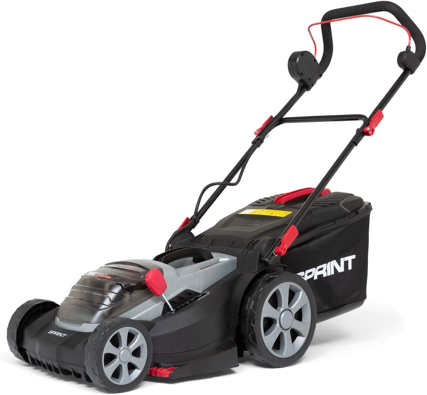 Sprint 18V Tondeuse à gazon Lithium-Ion 37 cm de largeur de coupe 370P18V, Powered by Briggs & Stratton, jusqu'à 520 m2, comprenant 1 batterie 5Ah et un chargeur, garantie 5 ans. — vue 3