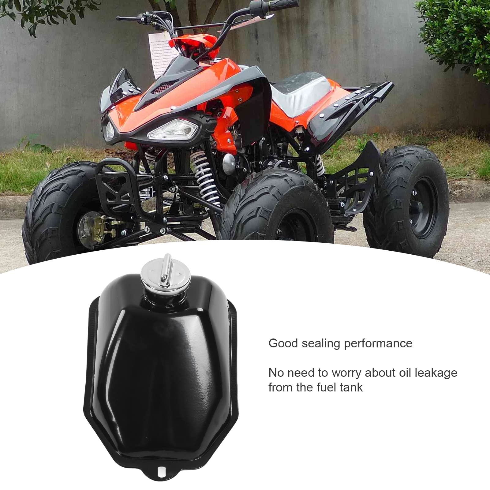 Serbatoio Carburante In Metallo Con Tappo Per ATV Quad 50cc 70cc 90cc 110cc 125cc - Sostituzione Per TaoTao, Buyang, Colster - 3