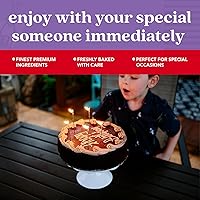 Vista 4 de Pastel de Ganache de Chocolate de DAVID'S COOKIES 7" - Deliciosos pasteles de cumpleaños y dulces para entrega - Postre fresco de panadería