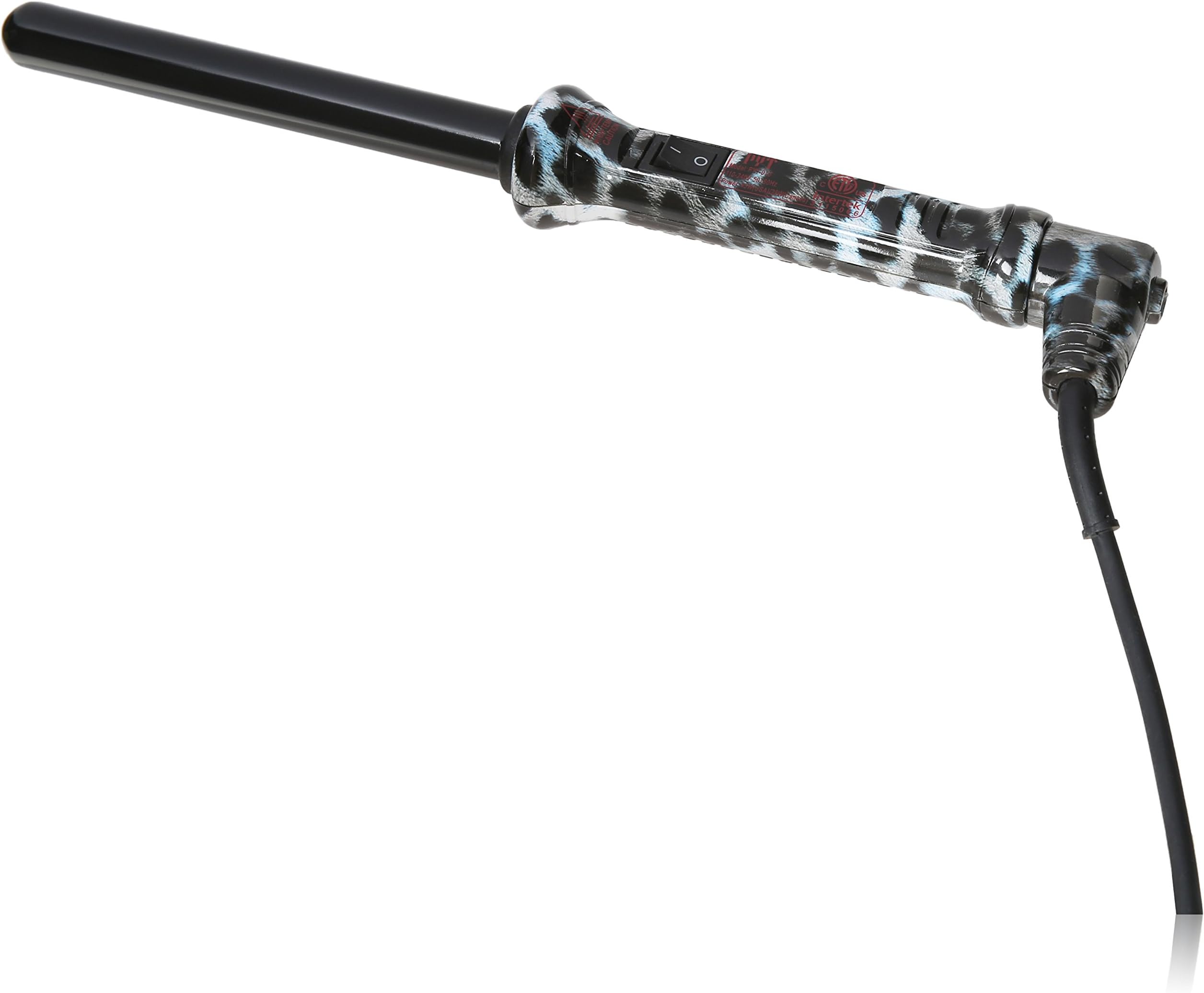 PYT Clip Free Curling Ironing Rod Pro Style Tool, Snow Leopard, 19mm
