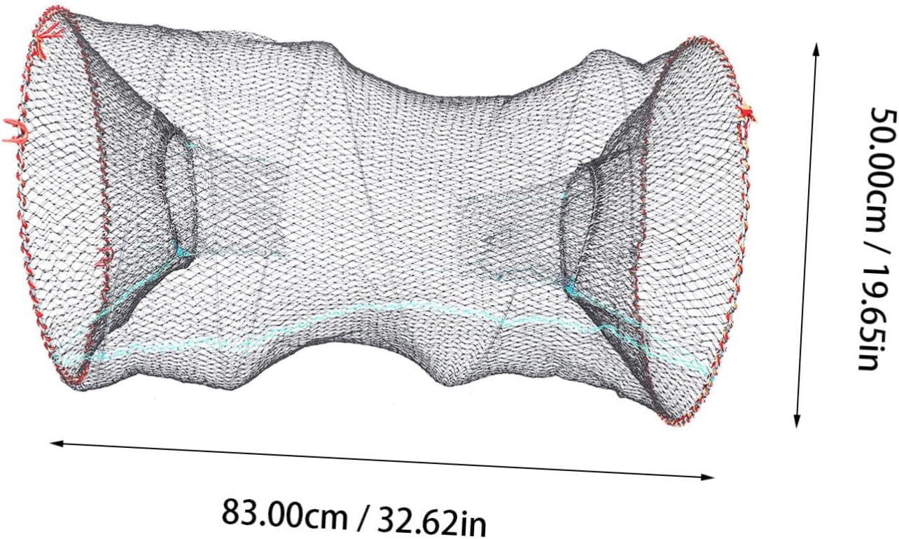 Collapsible Fishing Trap Net Portable Minnow Crab Lobster Shrimp Cage Easy to Use Durable Design for Freshwater Seawater Fishing for Baiting
