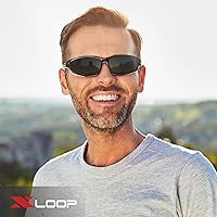 Vista 7 de X LOOP Lentes de sol polarizados deportivos para hombres - UV400 para béisbol, correr, ciclismo, lentes de golf