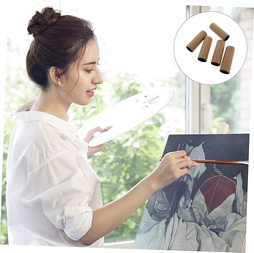 Miniatura 7 de Embalaje 5pcs Tubo Cartel Tubo de Cartel Tapas Resistente para Almacenamiento de Arte