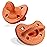 Chicco PhysioForma Luxe Orthodontic Pacifier, 16-24m | 100% Soft Silicone | Supports Breathing & Oral Development | Textured Shield & Handle | Includes Sterilizing Case | BPA Free | Terracotta, 2pk