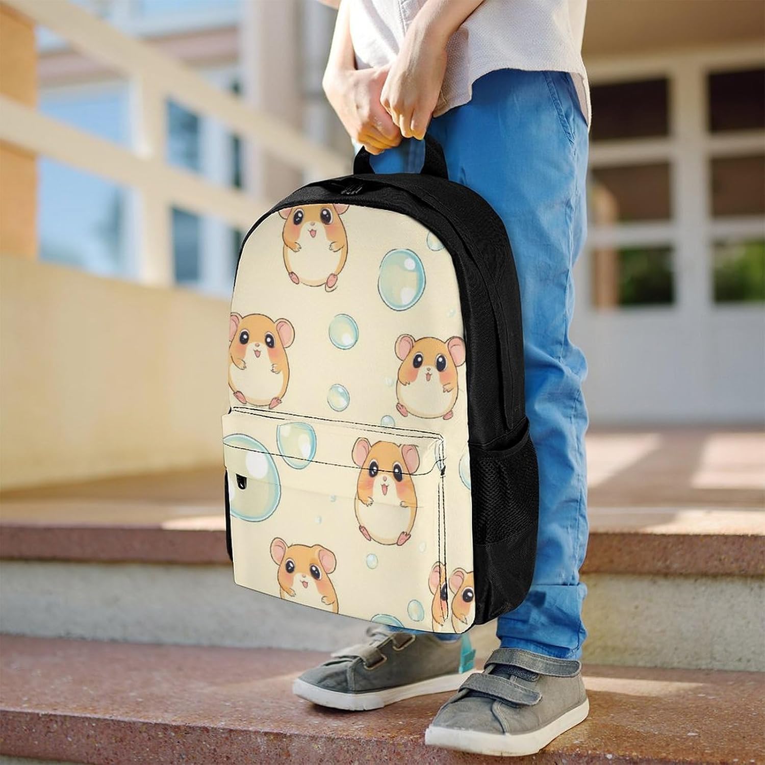 Cute Hamster Laptop Backpack for Men Women Fashion Computer Bag Business Travel Daypack