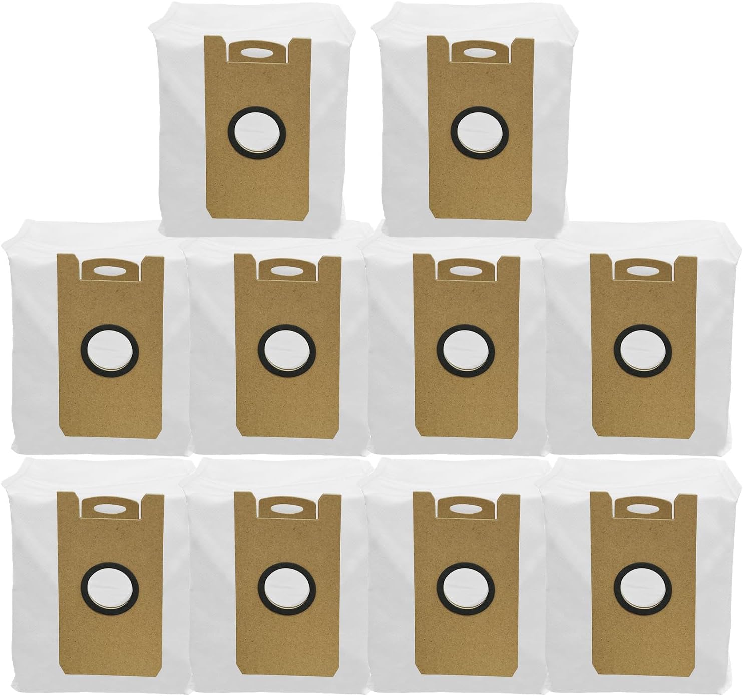 Replacement Dust Bgas for Ionvac SmartClean V4 Self Emptying Robot Vacuum Cleaner Accessories, Vacuum Bags 10pcs