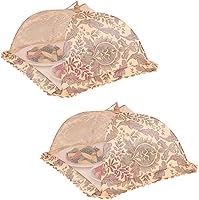 Vista 3 de Cubierta de malla desplegable de alta calidad, cubierta de alimentos, paraguas de tienda, reutilizable y plegable, cubierta de comida de picnic al