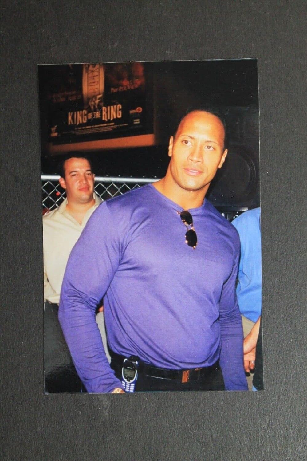 THE ROCK Dwayne Johnson Autographed 8x10 WWF Program Page Signed Bold Auto JSA
