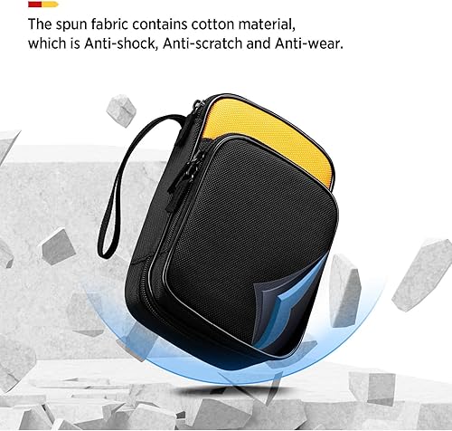 Miniatura 5 de KingSung - Funda de transporte de herramientas suave con cremallera para Fluke 117116115114113 multímetro digital 62 Max y muchos más, con