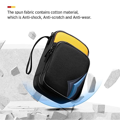 Miniatura 6 de KingSung - Funda de transporte de herramientas suave con cremallera para Fluke 117116115114113 multímetro digital 62 Max y muchos más, con