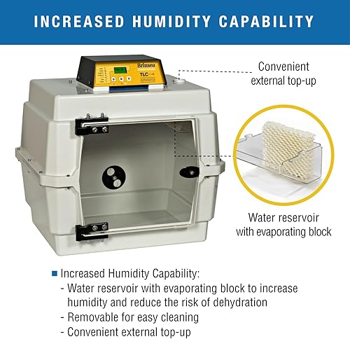 Miniatura 49 de Brinsea TLC-50 Zoologica II - Incubadora grande de cría de aves y recuperación de mascotas con control de humedad para animales enfermos, ideal