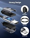 Stouchi USB C to 3.5mm Female Adapter, Type C Headphone Audio Jack Cable Cord Hi-Fi Dongle for iPhone 17, Pixel 9 8 7 Pro, Galaxy S24 S23 S22 Ultra Z Flip 5 Note20, 2024 iPad Pro Grey