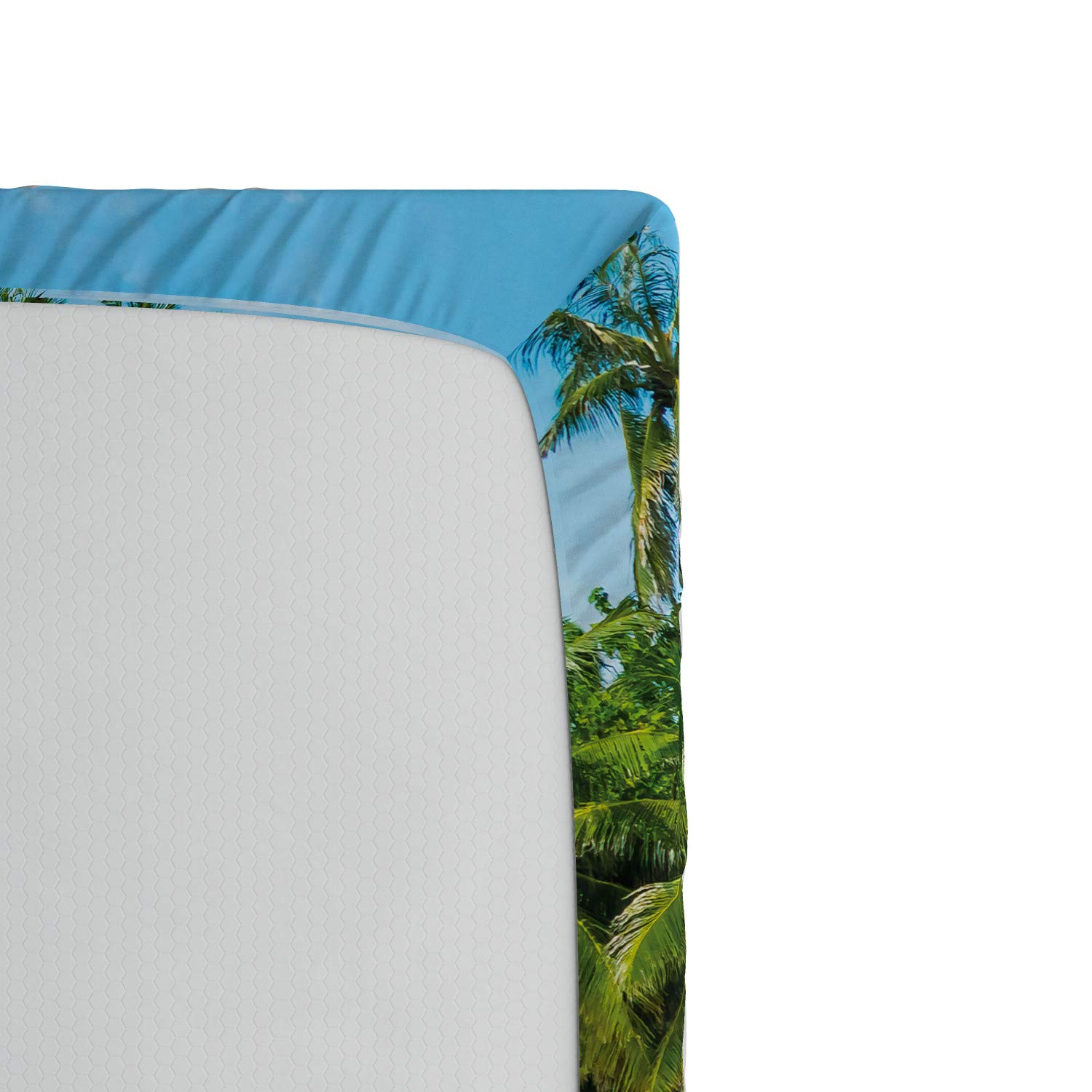 ABAKUHAUS Tropisch Hoeslaken, Exotic Forest Jungle, Zachte Decoratieve