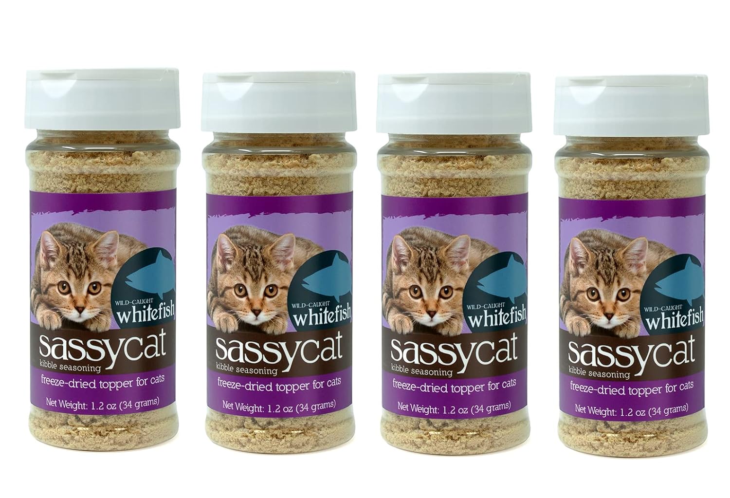 Herbsmith Sassy Cat Kibble Seasoning – Freeze Dried Duck – Cat Food Topper for Picky Eaters – Duck [Bundle x3]