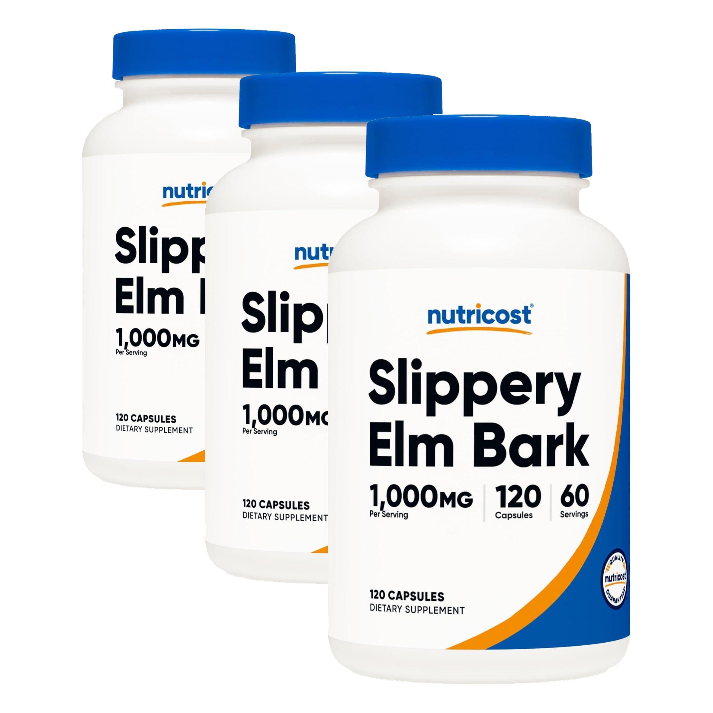 Nutricost Slippery Elm Bark Capsules 1000mg Per Serving, 120 Capsules — Amazon image 6