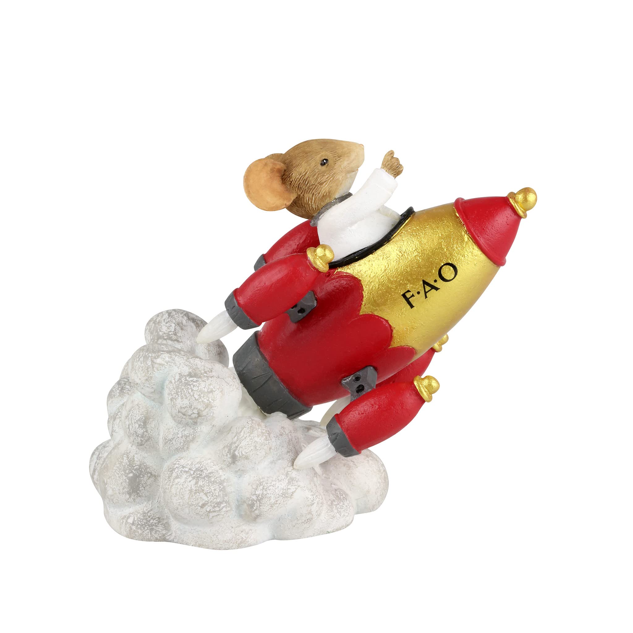 Enesco Tails with Heart FAO Schwarz idée cadeau poétique statuette souris astronaute 7,6 cm