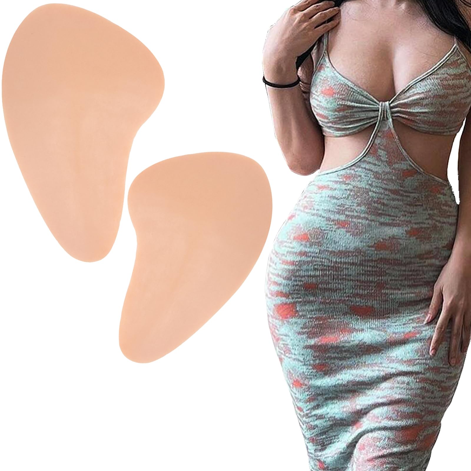 Coussinets de hanche silicone pour éliminer les silhouettes plates