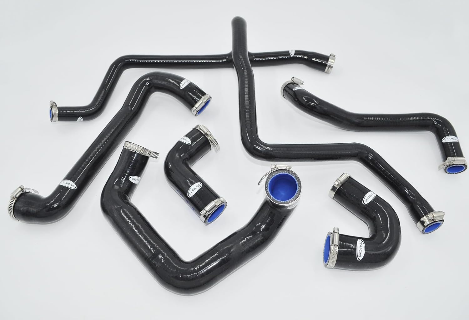 Silicone Radiator Hose Kit Air Conditioner For BMW E30 M20 325 325i 1988-1993 Black TT1122BK