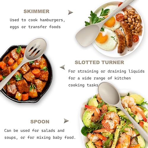 Miniatura 6 de Juego de utensilios de cocina de silicona, juego de 15 utensilios de silicona no tóxicos para cocinar, herramientas de cocina de grado alimenticio