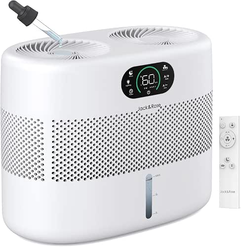 Reuseable Wick Evaporative Humidifier for Bedroom Quiet Healthy Baby Humidifier,