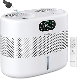 Reuseable Wick Evaporative Humidifier for Bedroom Quiet H...