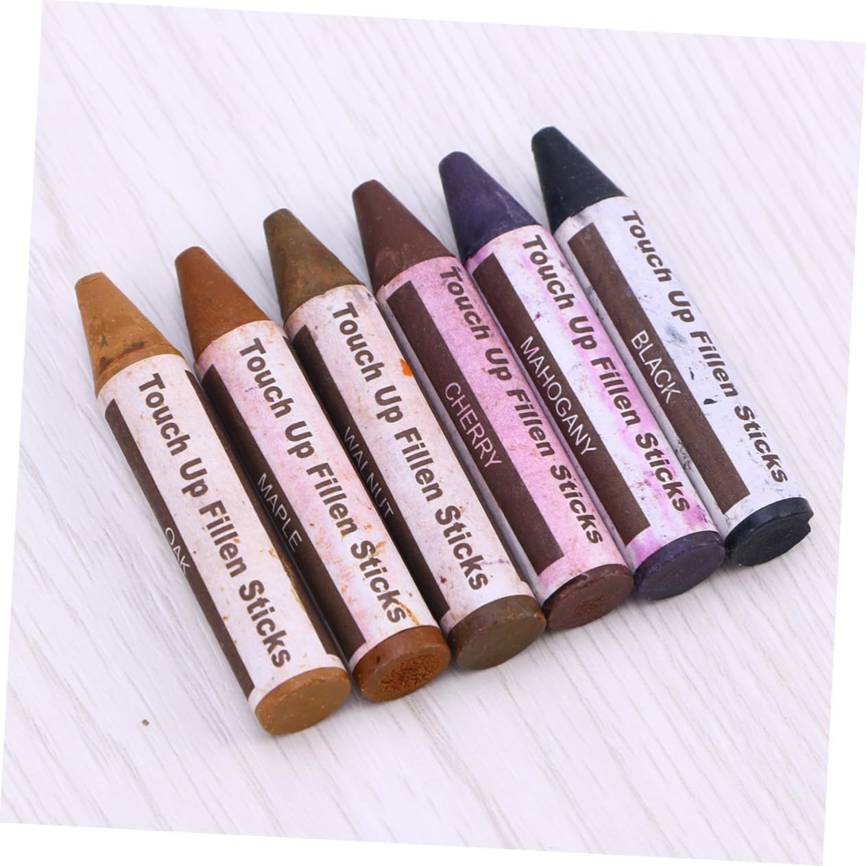 Furniture Repair Kit Wooden Touch Up Paint Pens Crayons Fast Drying for Concealing Scratches Blemishes Worn Edges Furniture