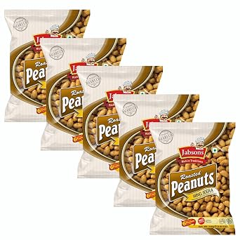 Jabsons - الفول السوداني المحمص Jumbo ، Hing Jeera 5 PACK ، 140 جم &times; 5