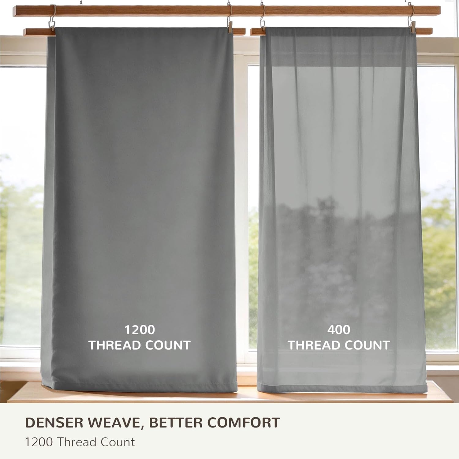 DEVIONIX 100% Egyptian Cotton Sheets King Size, 1200 Thread Count Luxury Sateen Bed Sheet Set, Long Staple Silky Soft Cooling Hotel Quality Bedding, 19" Extra Deep Pocket, Oeko-TEX Certified, 4 Piece