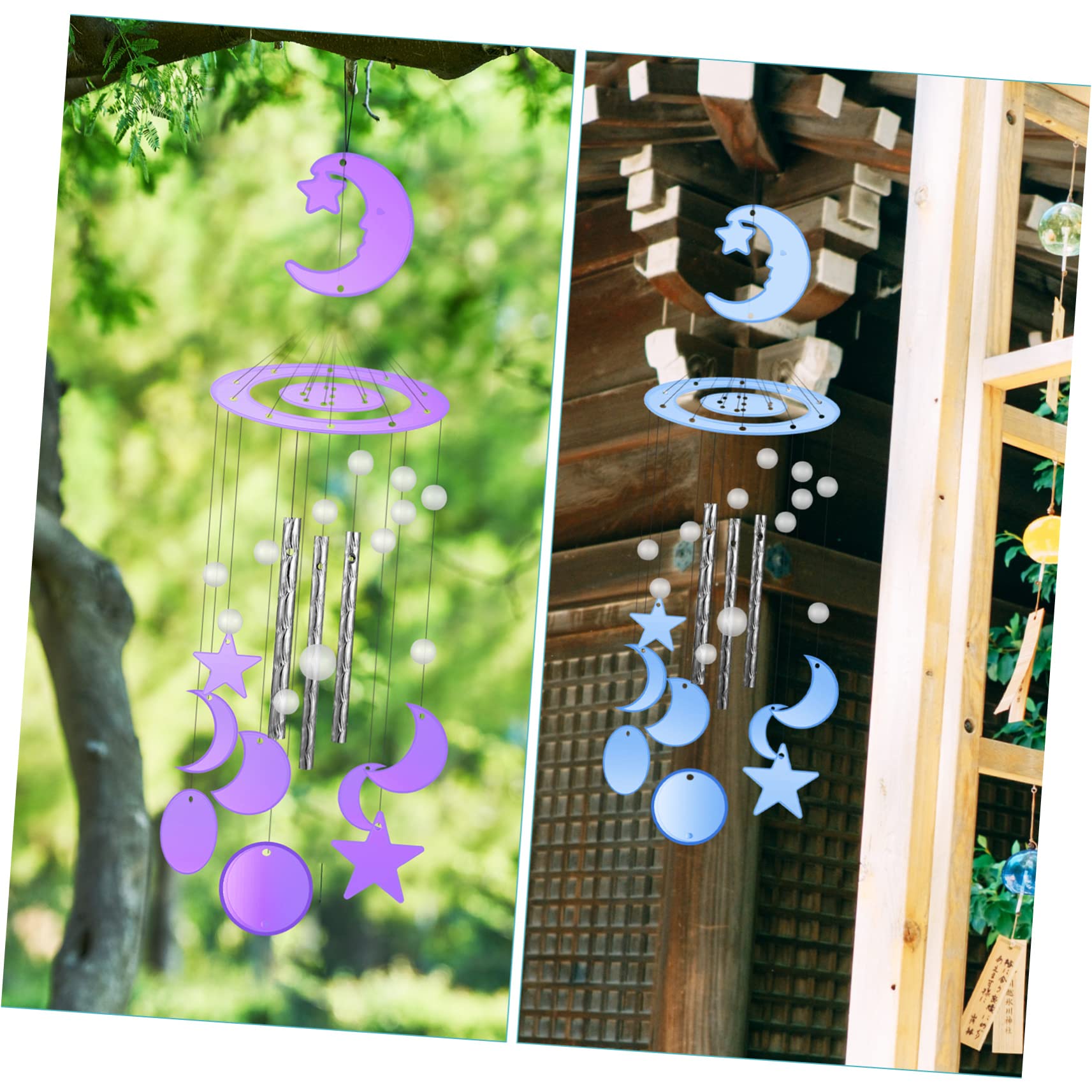 NUOBESTY 4sets Stampo Silicone Per Wind Chimes Kit Diy Completo Per Creare Campanelli Decorativi Materiale Resistente e Flessibile Per Artigianato Creativo