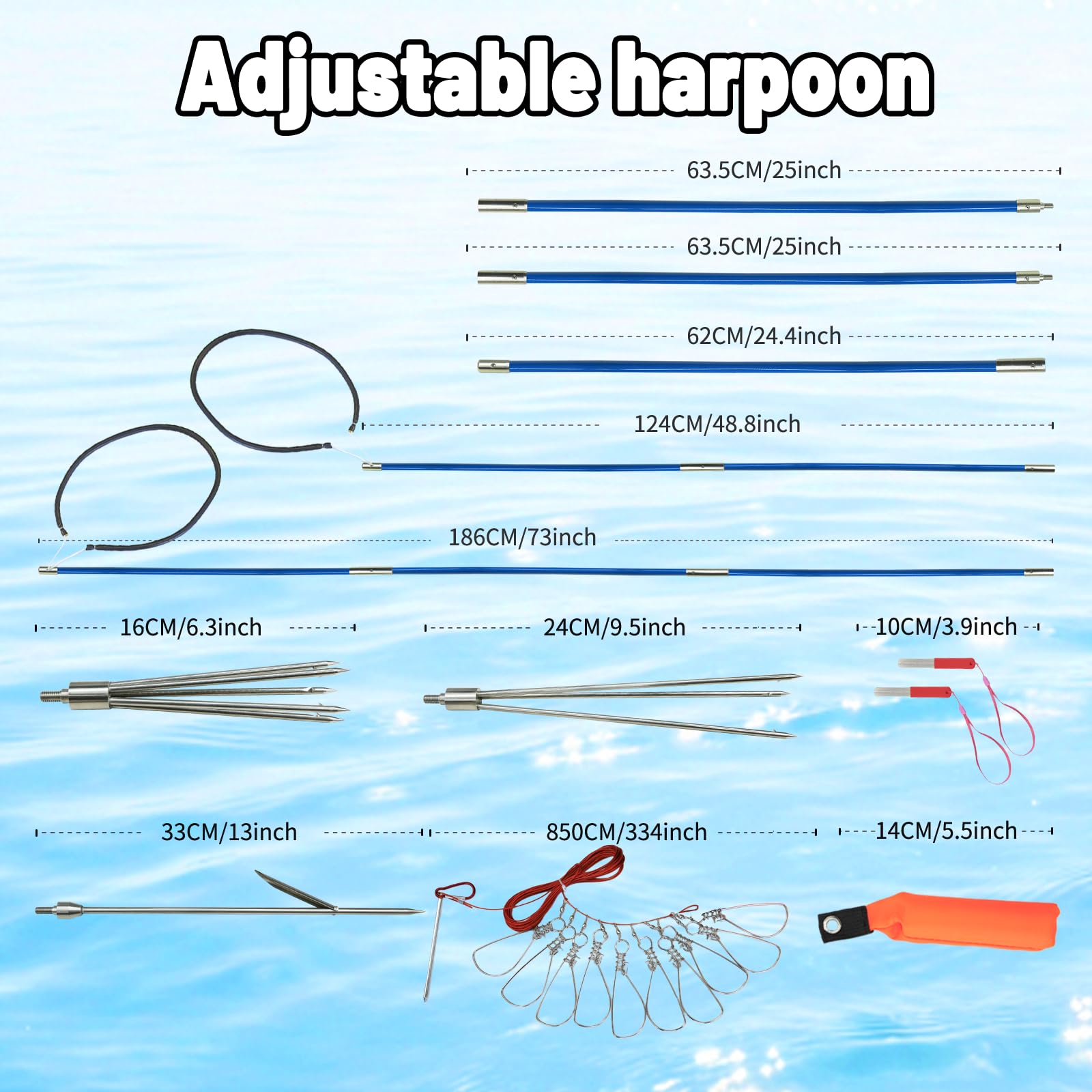 Hawaiian Sling Fishing Speer Set