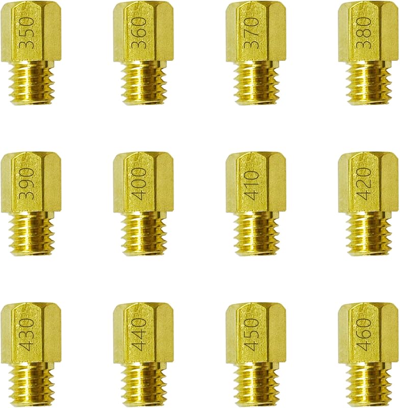 Kit de Giclês Principais de Carburador YGQ para Mikuni VM e TM Large Hex VM4/042 #350–#460