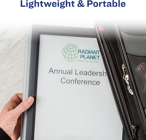 Miniatura 6 de Avery Flexi-View - Carpeta de 3 anillas, anillos redondos de 1 pulgada, 1 carpeta azul marino (17685)