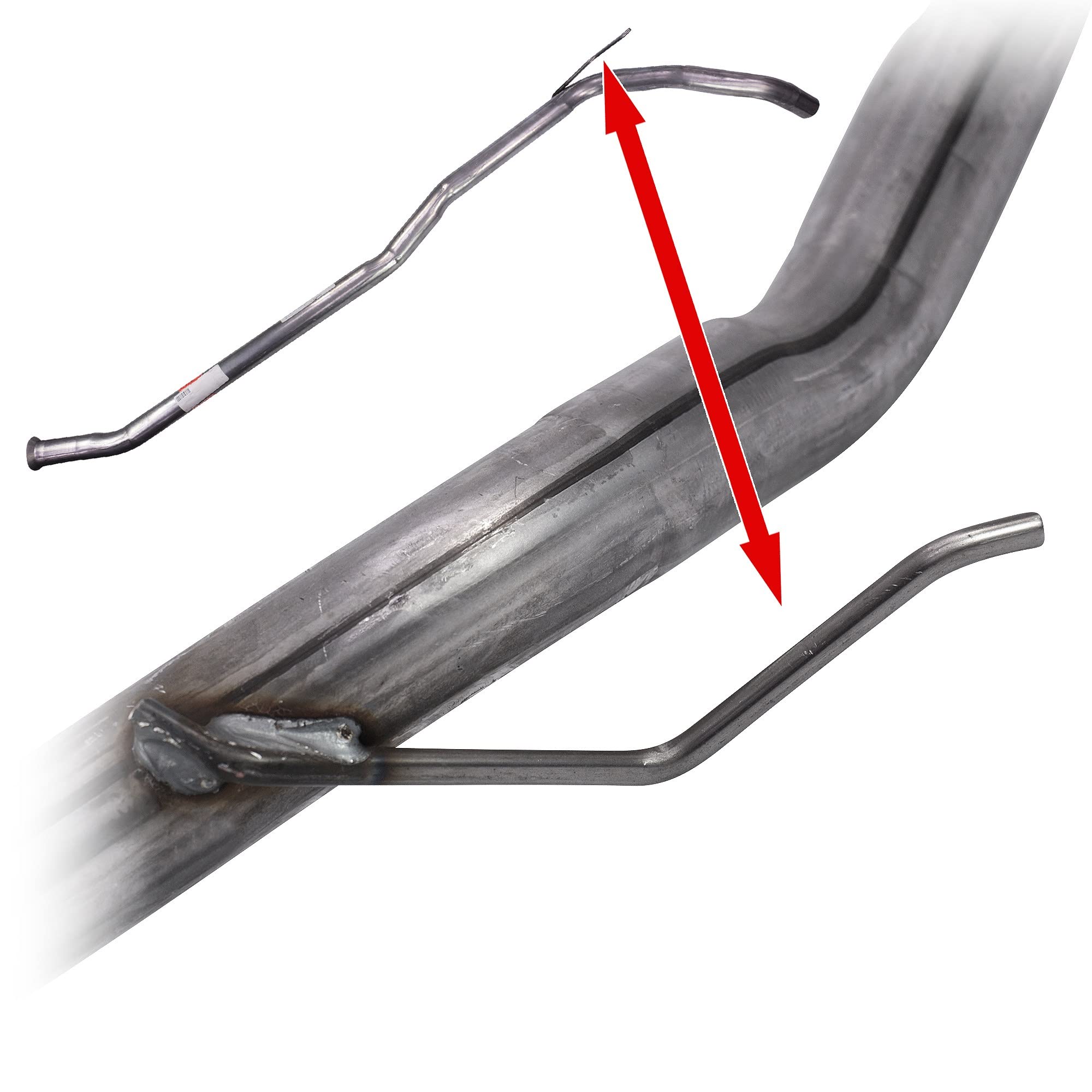 1x tuyau d'échappement tuyau pantalon