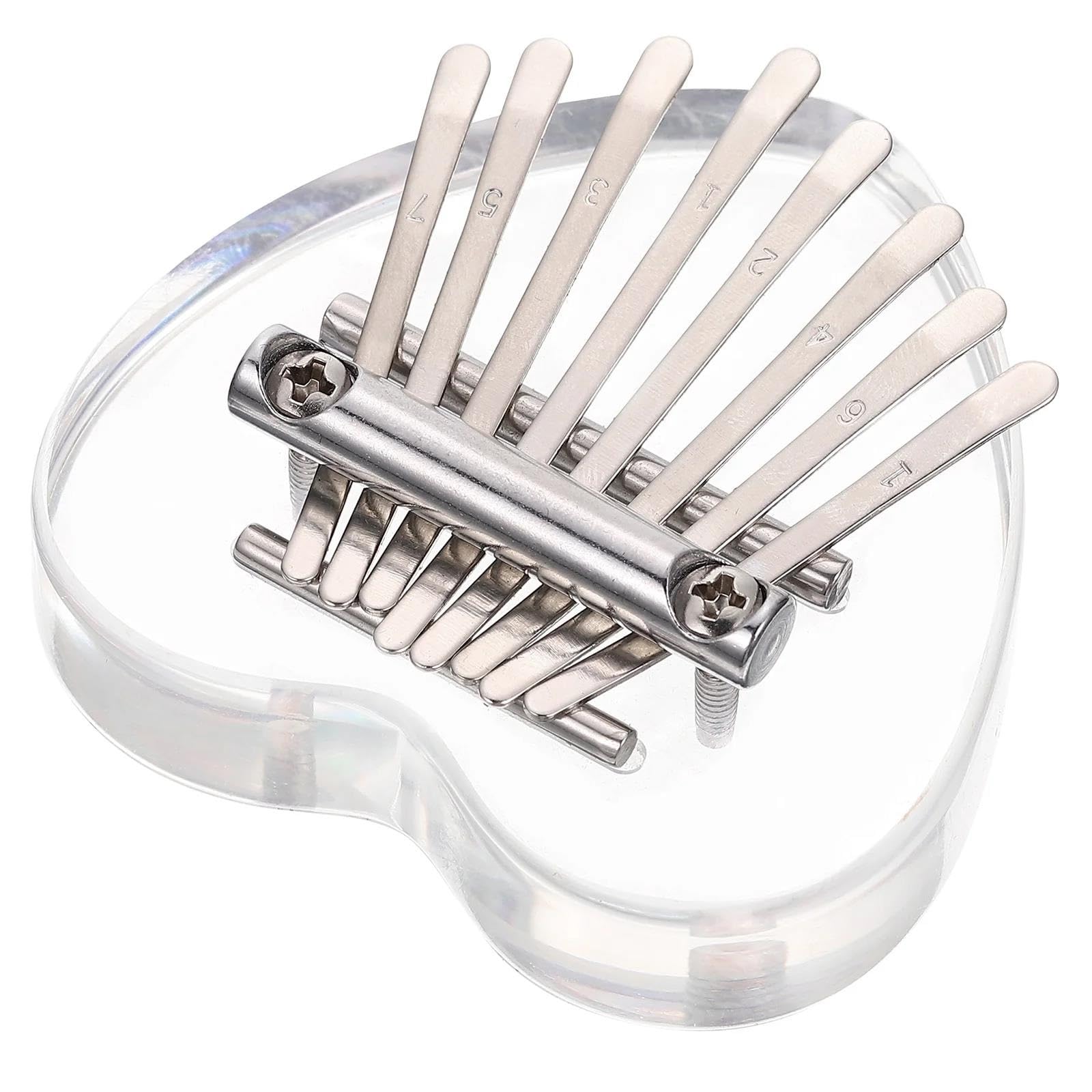 Kalimba 8 nutowy Kalimba Mini Przenośny Akrylowy Instrument Muzyczny Dla Początkujących Dorosłych