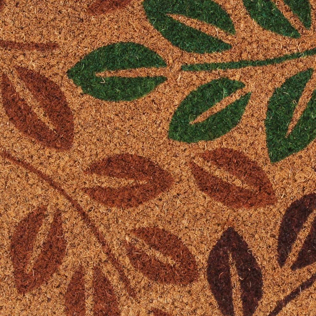 Paillasson naturel en fibre de coco - 40 x 60 cm - touffeté - Antidérapant - Avec dessous en PVC - Résistant aux intempéries - Paillasson anti-saleté - Pour entrée, couloir, balcon