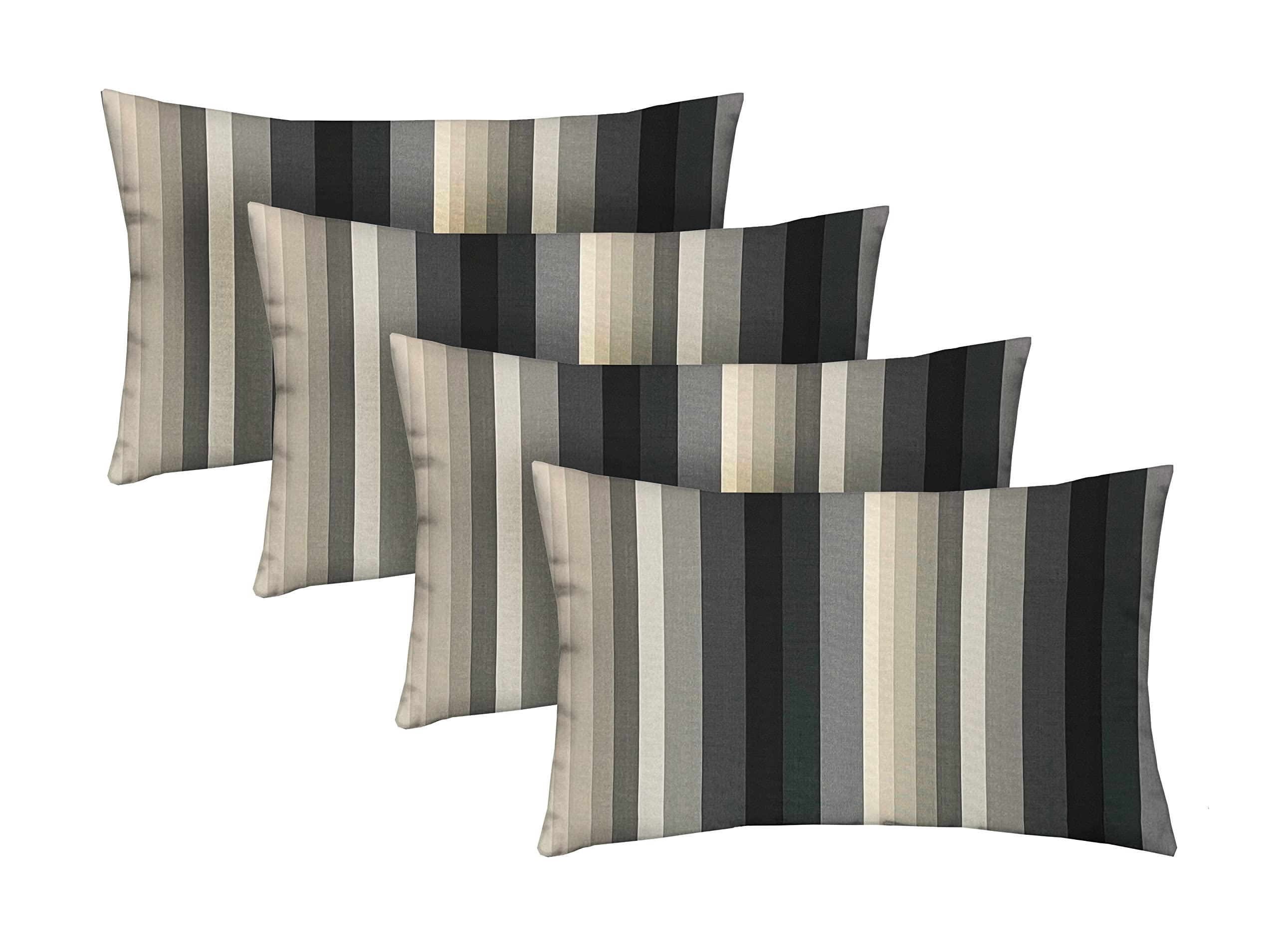 RSH DECOR: Lumbar Jumbo Throw Pillows Set of 4 | 26” x 16