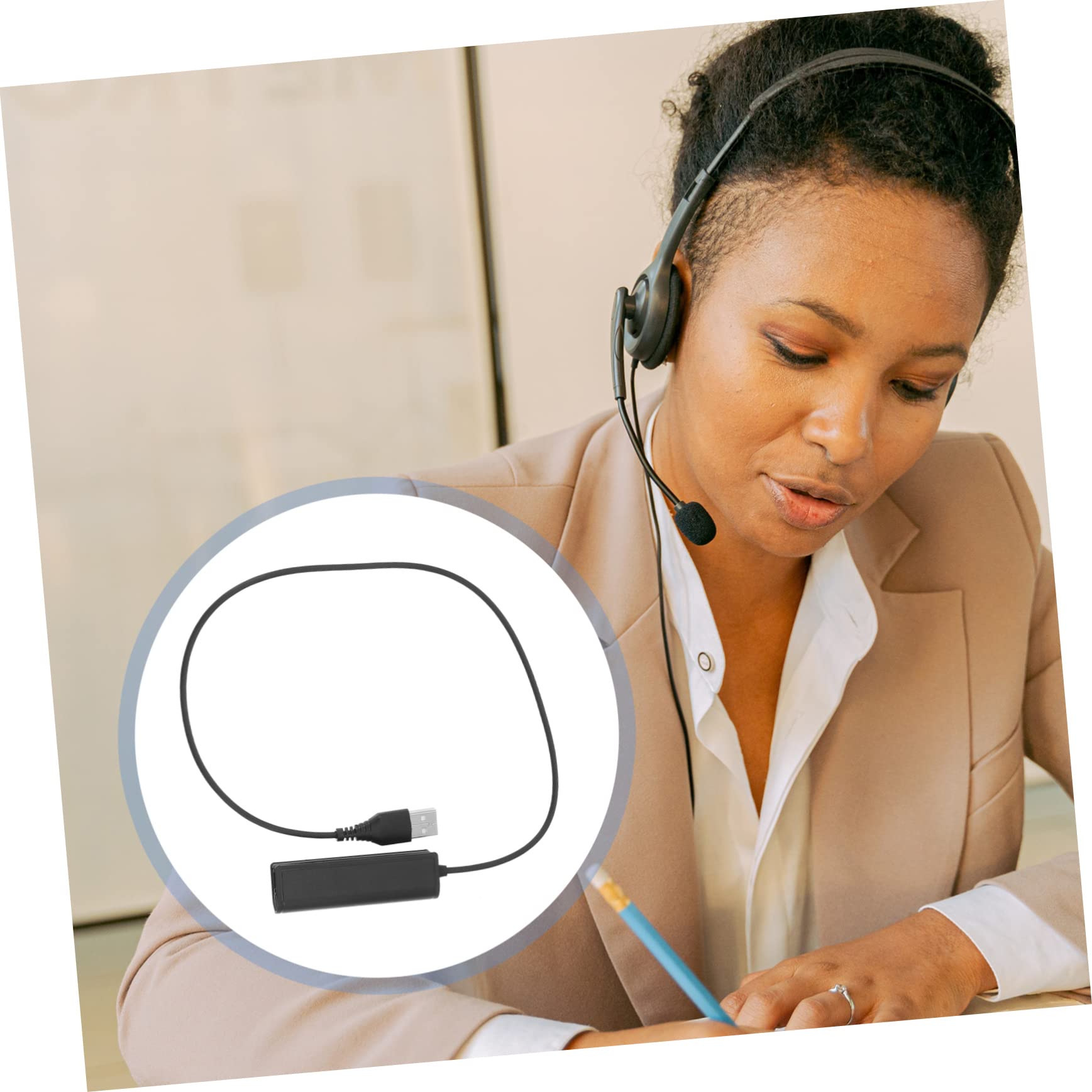 Artibetter 3stücke USB USB Adapterkabel Für Headsets Kompatibel Mit Laptops Und Pcs Hochwertige Verarbeitung Für Homeoffice-nutzung Praktisches Laptop-zubehör Für Telefon-headsets